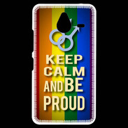 Coque Personnalisée Nokia Lumia 640XL LTE Keep Calm and Be Proud mens Gay