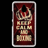 Coque Personnalisée Nokia Lumia 640XL LTE Keep Calm and Boxing Rouge