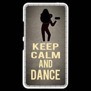 Coque Personnalisée Nokia Lumia 640XL LTE Keep Calm and Dance Gris