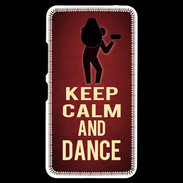 Coque Personnalisée Nokia Lumia 640XL LTE Keep Calm and Dance Rouge