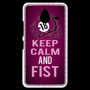Coque Personnalisée Nokia Lumia 640XL LTE Keep Calm and Fist Rose
