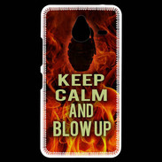 Coque Personnalisée Nokia Lumia 640XL LTE Keep Calm and Grenade Feu