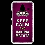 Coque Personnalisée Nokia Lumia 640XL LTE Keep Calm and Hakuna Matata rose
