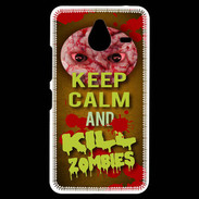 Coque Personnalisée Nokia Lumia 640XL LTE Keep Calm and Kill Zombies Orange