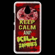 Coque Personnalisée Nokia Lumia 640XL LTE Keep Calm and Kill Zombies Rouge