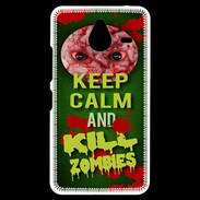 Coque Personnalisée Nokia Lumia 640XL LTE Keep Calm and Kill Zombies Vert