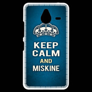 Coque Personnalisée Nokia Lumia 640XL LTE Keep Calm and Miskine Bleu