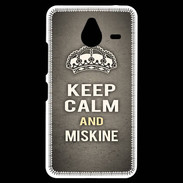 Coque Personnalisée Nokia Lumia 640XL LTE Keep Calm and Miskine Gris