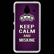 Coque Personnalisée Nokia Lumia 640XL LTE Keep Calm and Miskine Violet