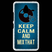 Coque Personnalisée Nokia Lumia 640XL LTE Keep Calm and Mix that Bleu
