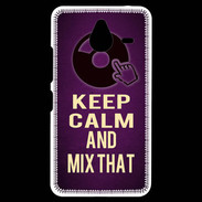 Coque Personnalisée Nokia Lumia 640XL LTE Keep Calm and Mix That Violet