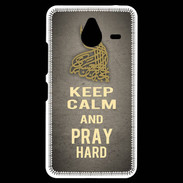 Coque Personnalisée Nokia Lumia 640XL LTE Keep Calm and Pray Muslim Gris