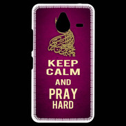 Coque Personnalisée Nokia Lumia 640XL LTE Keep Calm and Pray Muslim Rose