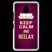 Coque Personnalisée Nokia Lumia 640XL LTE Keep Calm and Reelax Rose