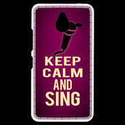 Coque Personnalisée Nokia Lumia 640XL LTE Keep Calm and Sing Rose
