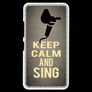 Coque Personnalisée Nokia Lumia 640XL LTE Keep Calm and Sing Gris