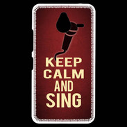 Coque Personnalisée Nokia Lumia 640XL LTE Keep Calm and Sing Rouge