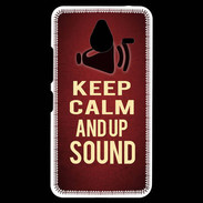 Coque Personnalisée Nokia Lumia 640XL LTE Keep Calm and Up Sound Rouge