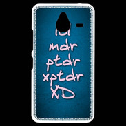 Coque Personnalisée Nokia Lumia 640XL LTE LOL MDR bleu ZG
