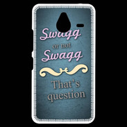 Coque Personnalisée Nokia Lumia 640XL LTE Swag or Not bleu ZG