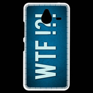 Coque Personnalisée Nokia Lumia 640XL LTE WTF bleu ZG