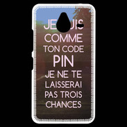 Coque Personnalisée Nokia Lumia 640XL LTE Code pin rose ZG