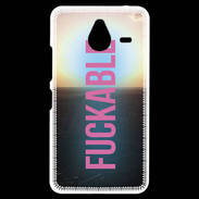 Coque Personnalisée Nokia Lumia 640XL LTE Fuckable Rose ZG