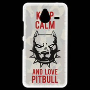 Coque Personnalisée Nokia Lumia 640XL LTE Keep calm pitbull 1 ZG