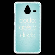 Coque Personnalisée Nokia Lumia 640XL LTE Boulot Apéro Dodo Turquoise ZG