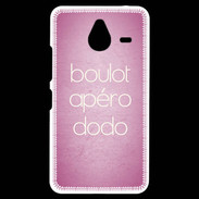 Coque Personnalisée Nokia Lumia 640XL LTE Boulot Apéro Dodo Rose ZG