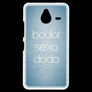 Coque Personnalisée Nokia Lumia 640XL LTE Boulot Sexo Dodo Bleu ZG