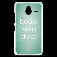 Coque Personnalisée Nokia Lumia 640XL LTE Boulot Sexo Dodo Vert ZG