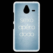 Coque Personnalisée Nokia Lumia 640XL LTE Sexo Apéro Dodo Bleu ZG