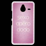 Coque Personnalisée Nokia Lumia 640XL LTE Sexo Apéro Dodo rose ZG