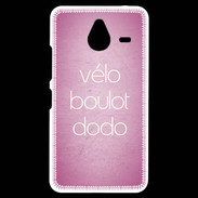 Coque Personnalisée Nokia Lumia 640XL LTE Vélo Boulot Dodo Rose ZG