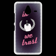 Coque Personnalisée Nokia Lumia 640XL LTE In anonymous We trust Rouge ZG