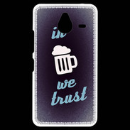 Coque Personnalisée Nokia Lumia 640XL LTE In Beer We trust bleu ZG