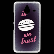 Coque Personnalisée Nokia Lumia 640XL LTE In Burger We trust Rouge ZG