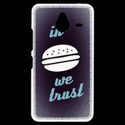 Coque Personnalisée Nokia Lumia 640XL LTE In Burger We trust Bleu ZG