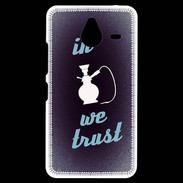 Coque Personnalisée Nokia Lumia 640XL LTE In Chicha We trust Bleu ZG
