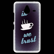 Coque Personnalisée Nokia Lumia 640XL LTE In Coffee We trust Bleu ZG