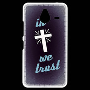 Coque Personnalisée Nokia Lumia 640XL LTE In Christ We trust Bleu ZG