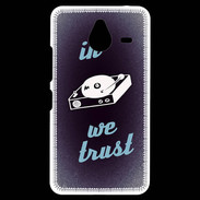 Coque Personnalisée Nokia Lumia 640XL LTE In DJ We trust Bleu ZG