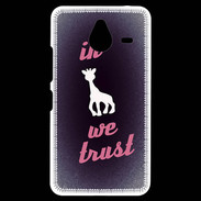 Coque Personnalisée Nokia Lumia 640XL LTE In Girafe We trust Rouge ZG