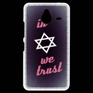 Coque Personnalisée Nokia Lumia 640XL LTE In Judaïsme We trust Rouge ZG 