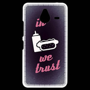 Coque Personnalisée Nokia Lumia 640XL LTE In Junk We trust Rouge ZG