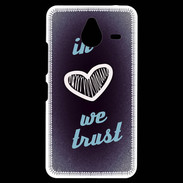 Coque Personnalisée Nokia Lumia 640XL LTE In Love We trust Bleu ZG