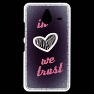 Coque Personnalisée Nokia Lumia 640XL LTE In Love We trust Rouge ZG