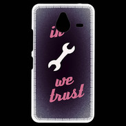 Coque Personnalisée Nokia Lumia 640XL LTE In Mecanic We trust Rouge ZG