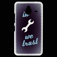 Coque Personnalisée Nokia Lumia 640XL LTE In Mecanic We trust Bleu ZG